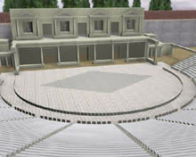 d reconstruction of theatre of Dionysus