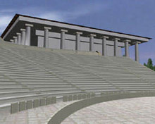 d reconstruction of theatre of Dionysus