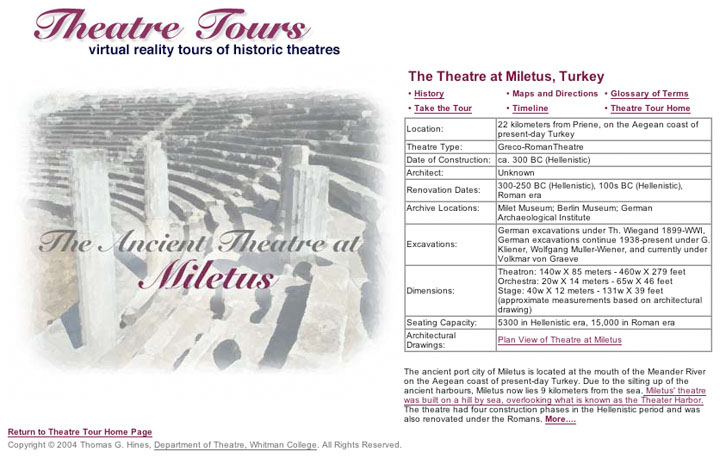 Details of Theatre at Miletus